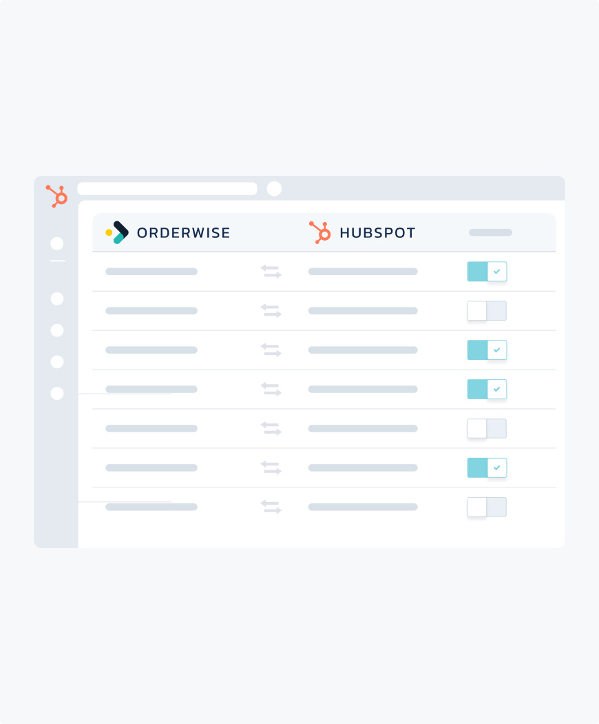 hubspot orderwise sync integration